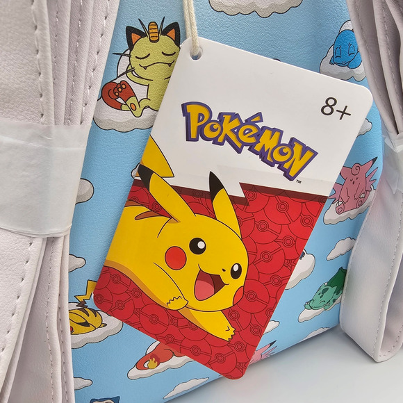 Loungefly Pokemon Snorlax Pikachu Squirtle Sleeping Characters Mini Backpack Bag - Picture 7 of 12